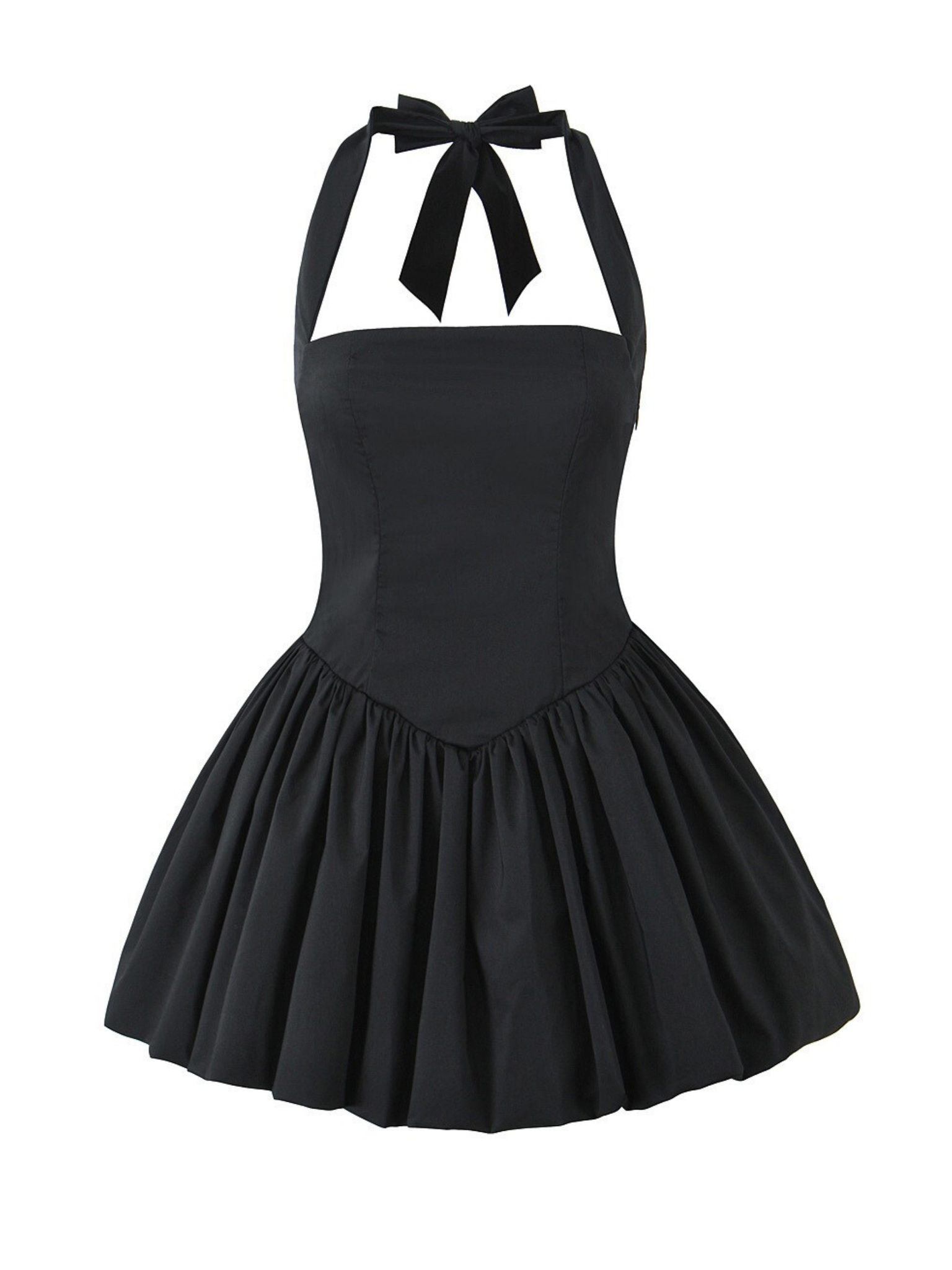 Avyanna Halter Lace-Up Mini Dress