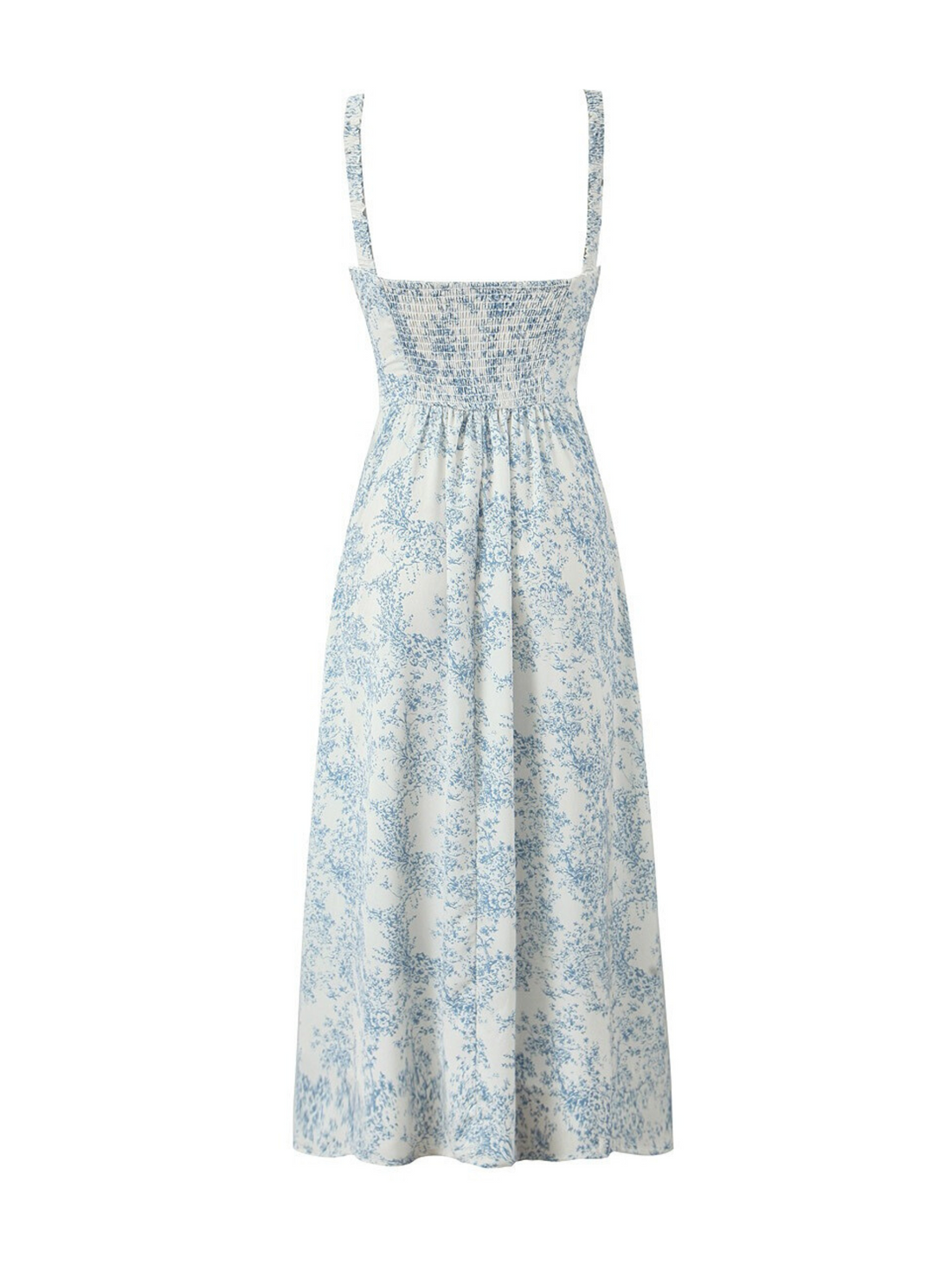 Heba Floral Lace-Up Midi Dress