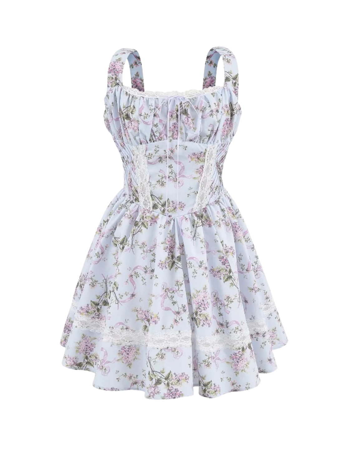 Cosette Floral Lace Mini Dress