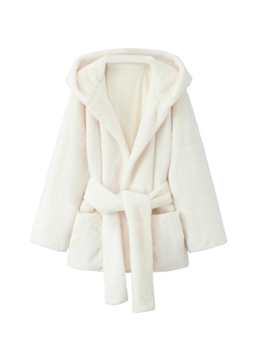 Allegra Luxe Hooded Soft Coat