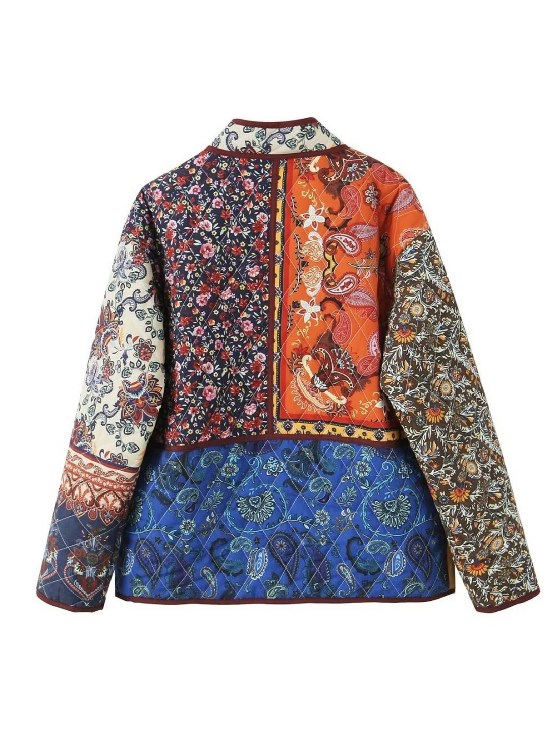 Jia Vintage Patchwork Quilted Jacket
