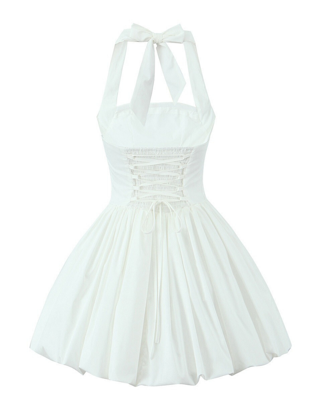 Sahasra Bow Halter Corset Mini Dress