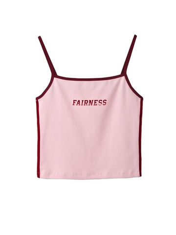 Skye Pink Contrasting Letter Camisole