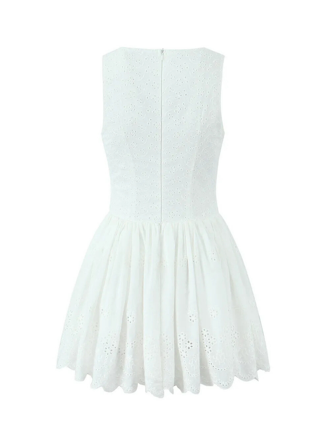 Fraidy Embroidered Lace Mini Dress