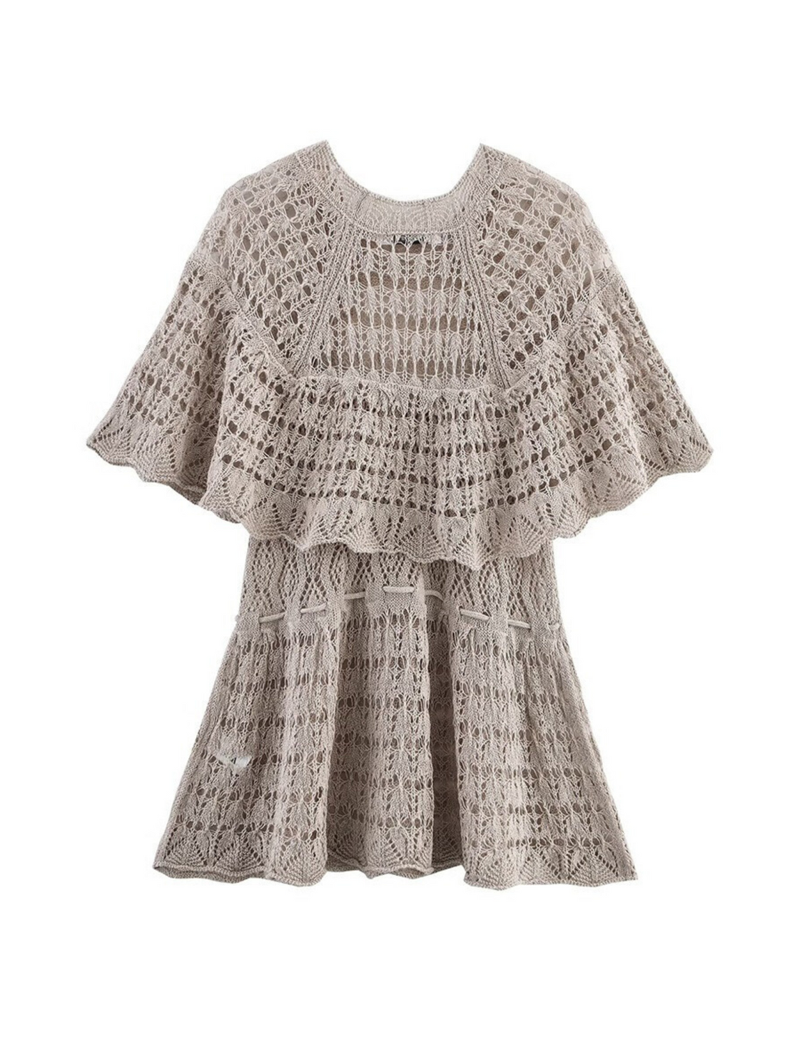 Joi Layered Lace Knit Top