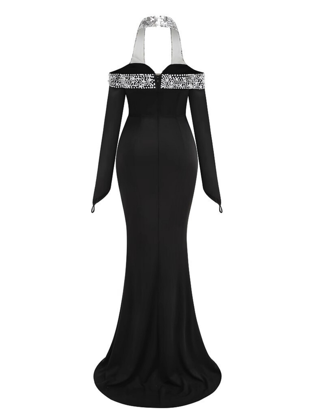 Dolores Halter Embellished Maxi Dress
