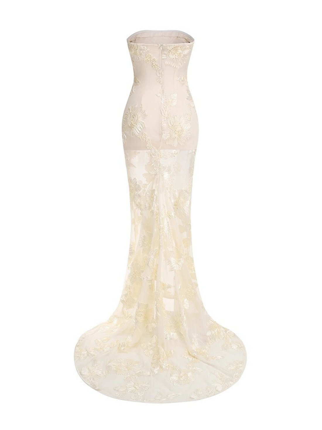 Skarlett Strapless Lace Maxi Dress