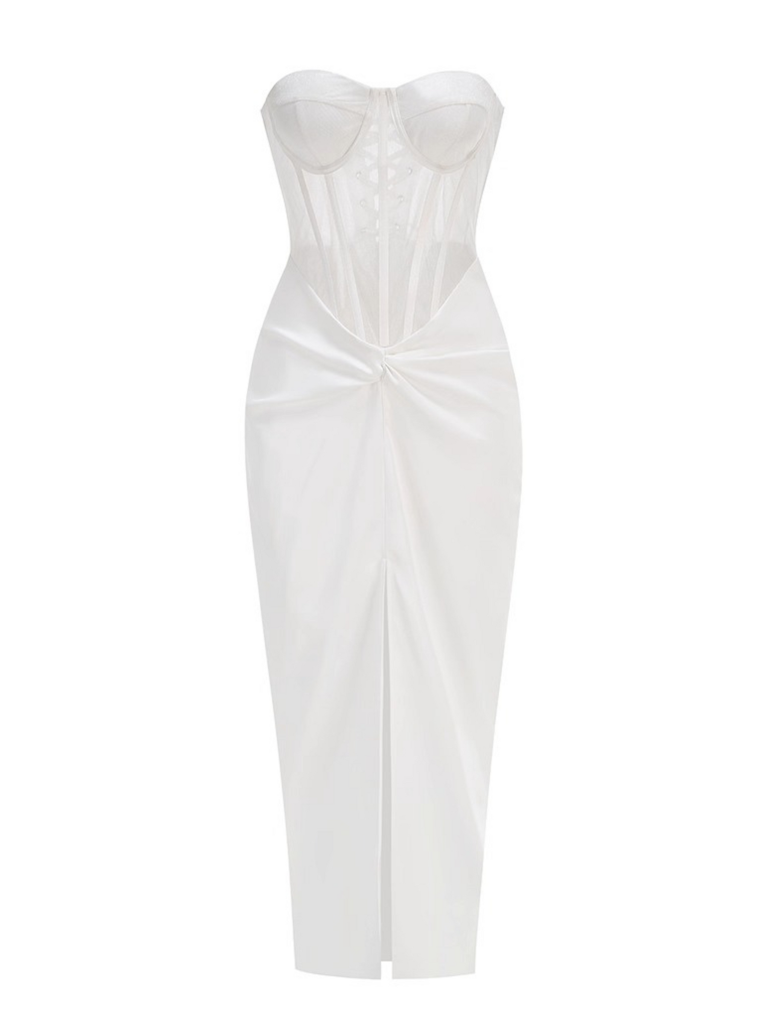 Ember Satin Corset Gown