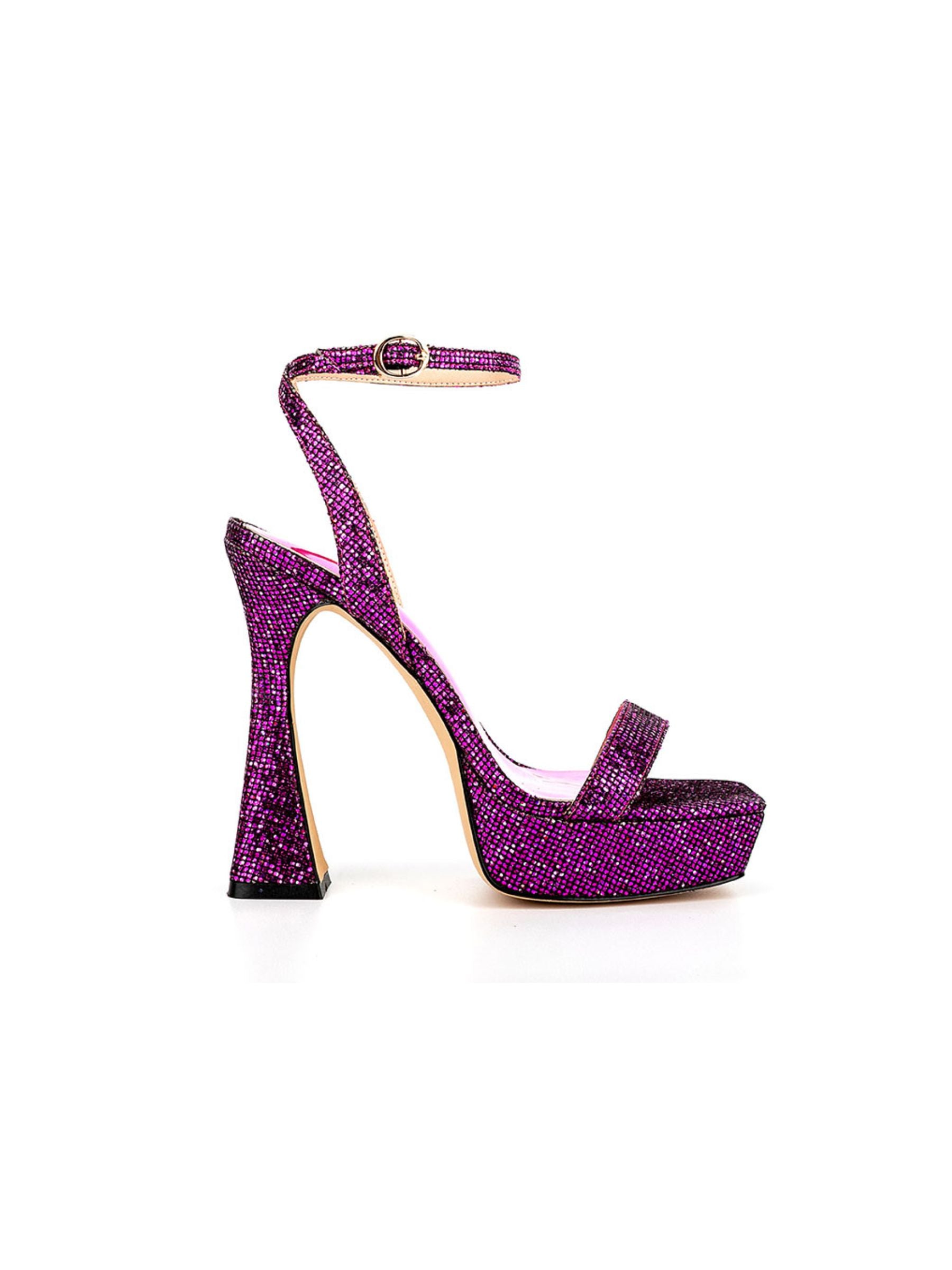 Purple sequin heels online