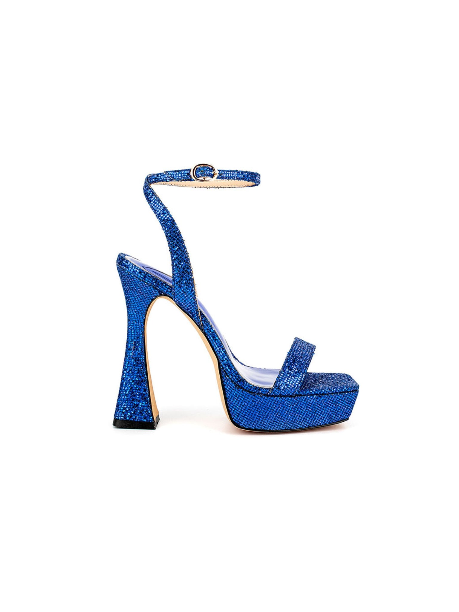 Aurelia Glitter Heels in Navy