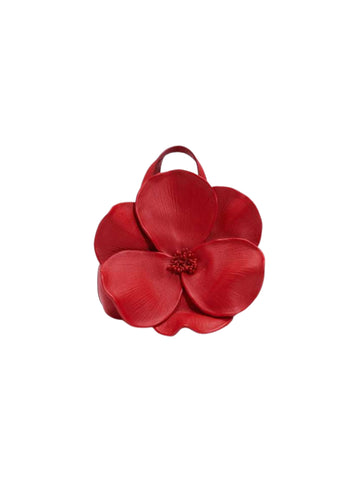 Belle Floral Handbag in Red