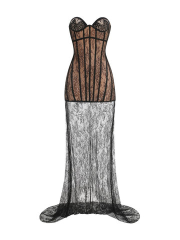 Lydia Lace Corset Maxi Dress