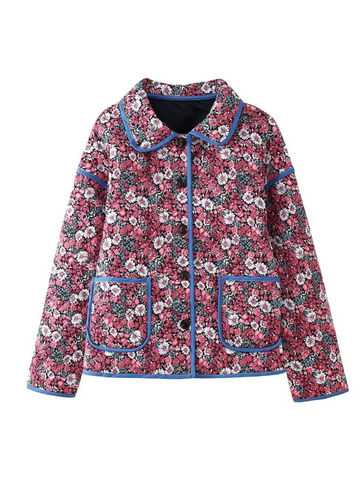 Hayden Floral Quilted Lapel Jacket