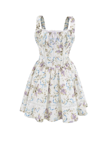 Cosette Floral Lace Mini Dress