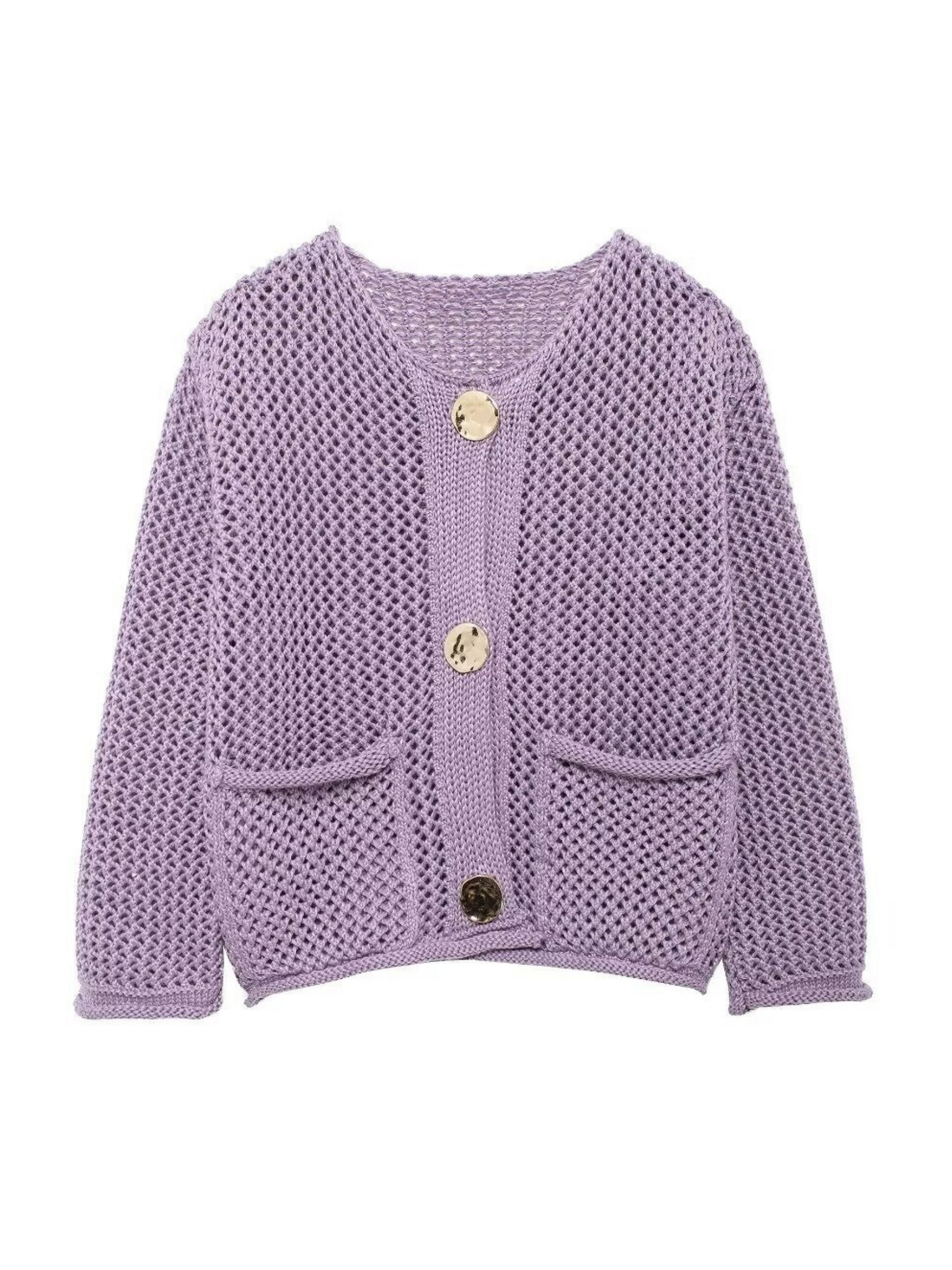 Alexys Button-Front Knit Cardigan
