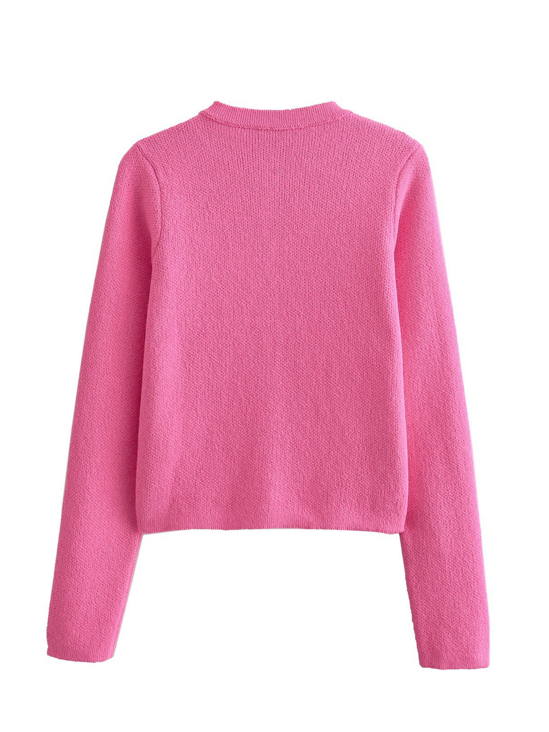 Jemma Button-Front Knit Cardigan Jacket