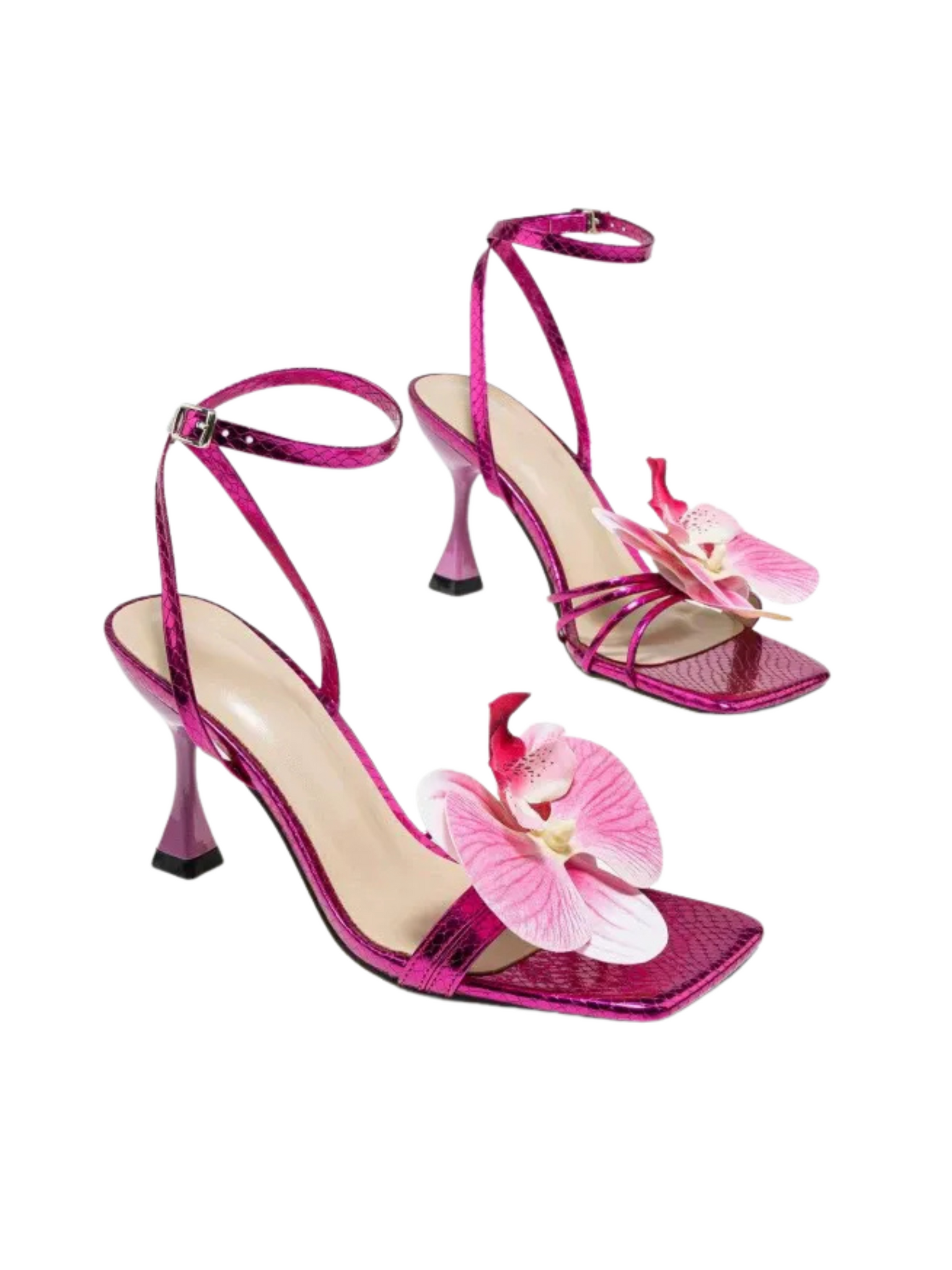 Malana Floral Strap Heels