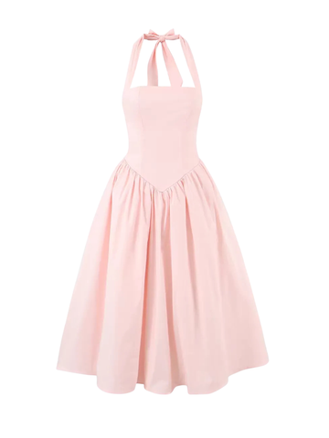 Cressida Halter Corset Midi Dress