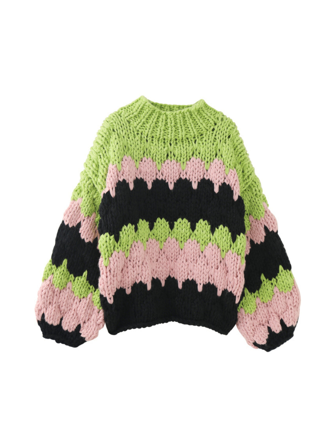 Jaya Chunky Knit Colorblock Sweater