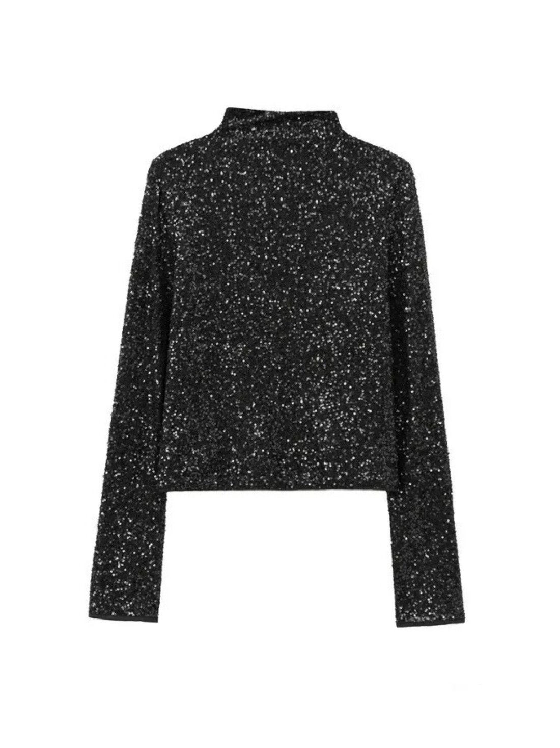 Ayah Sequin Long Sleeve Top