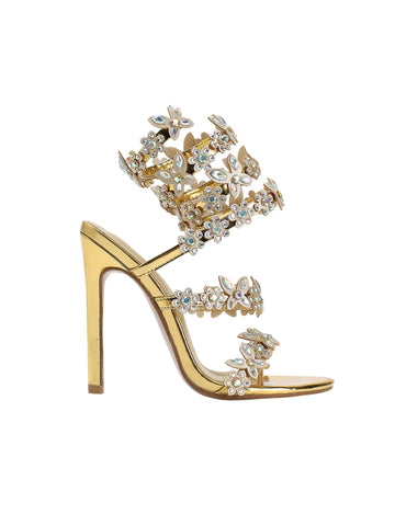 Destine Floral Crystal Heels