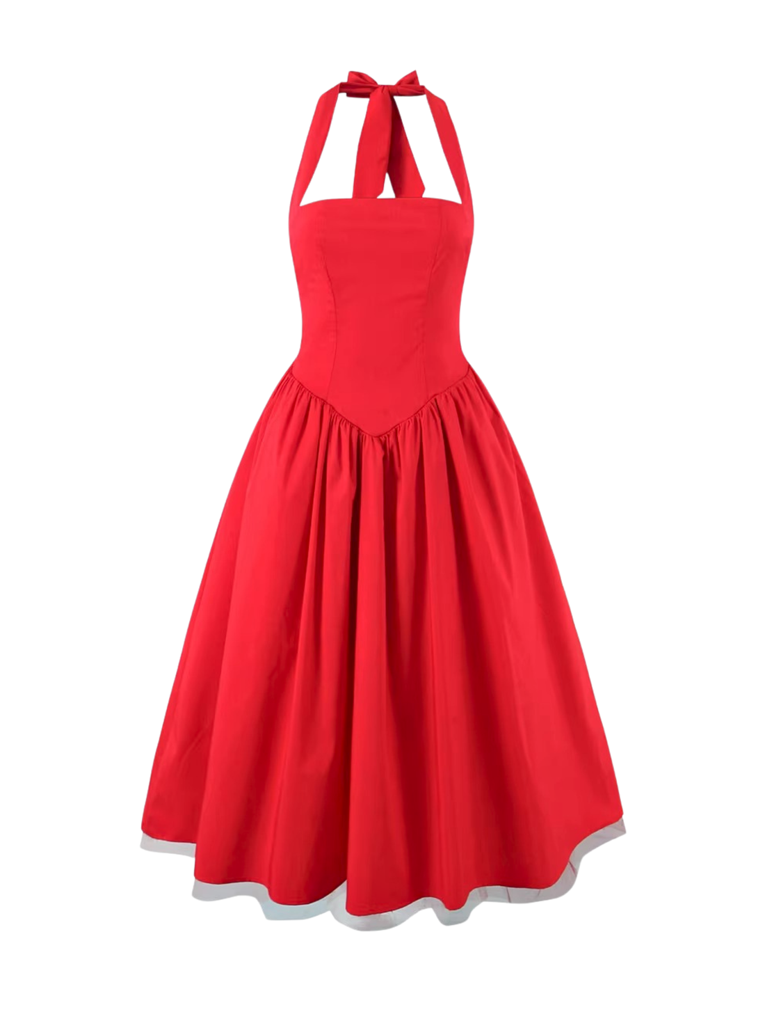 Cressida Halter Corset Midi Dress