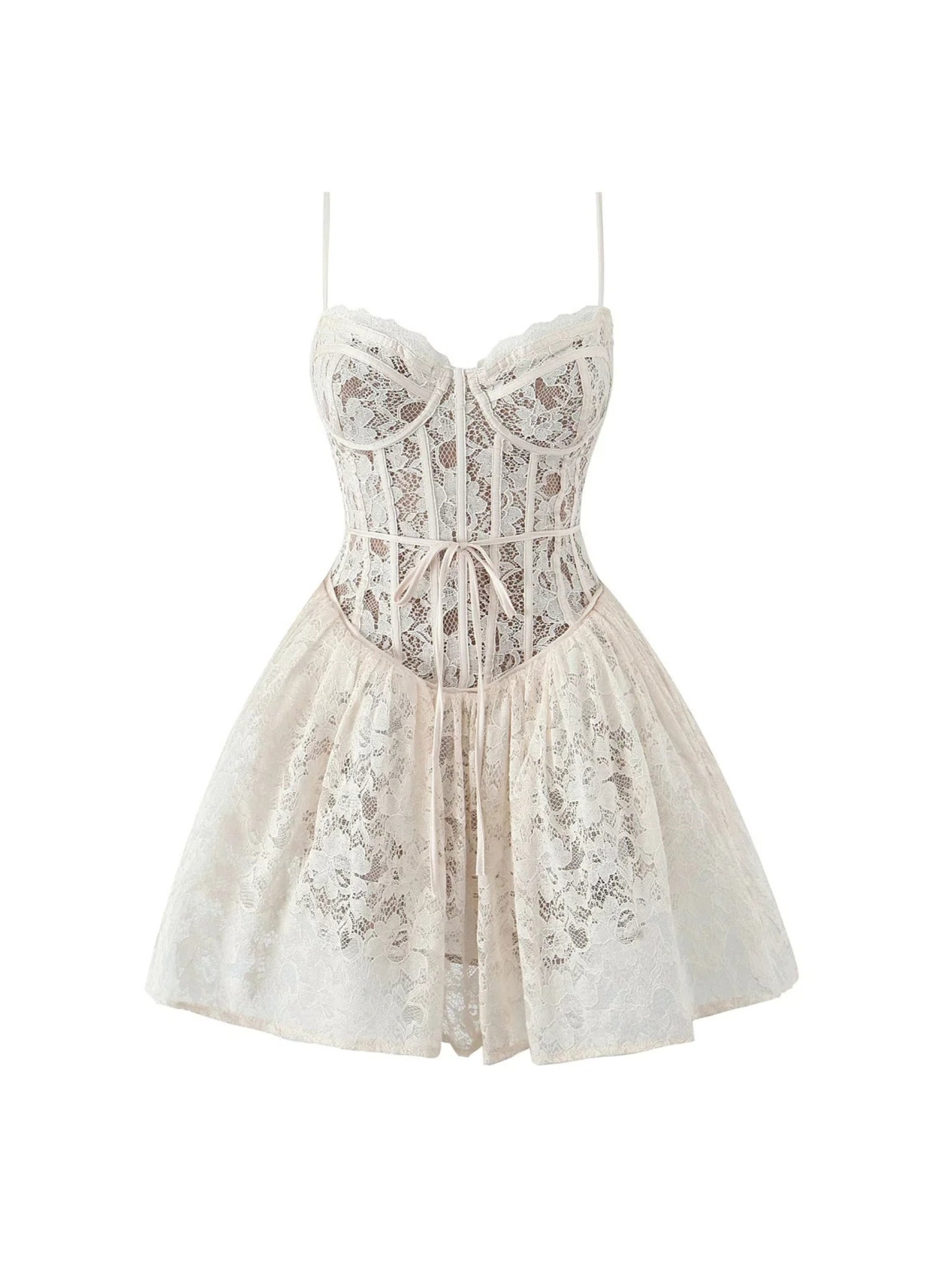 Daphne Lace Corset Mini Dress