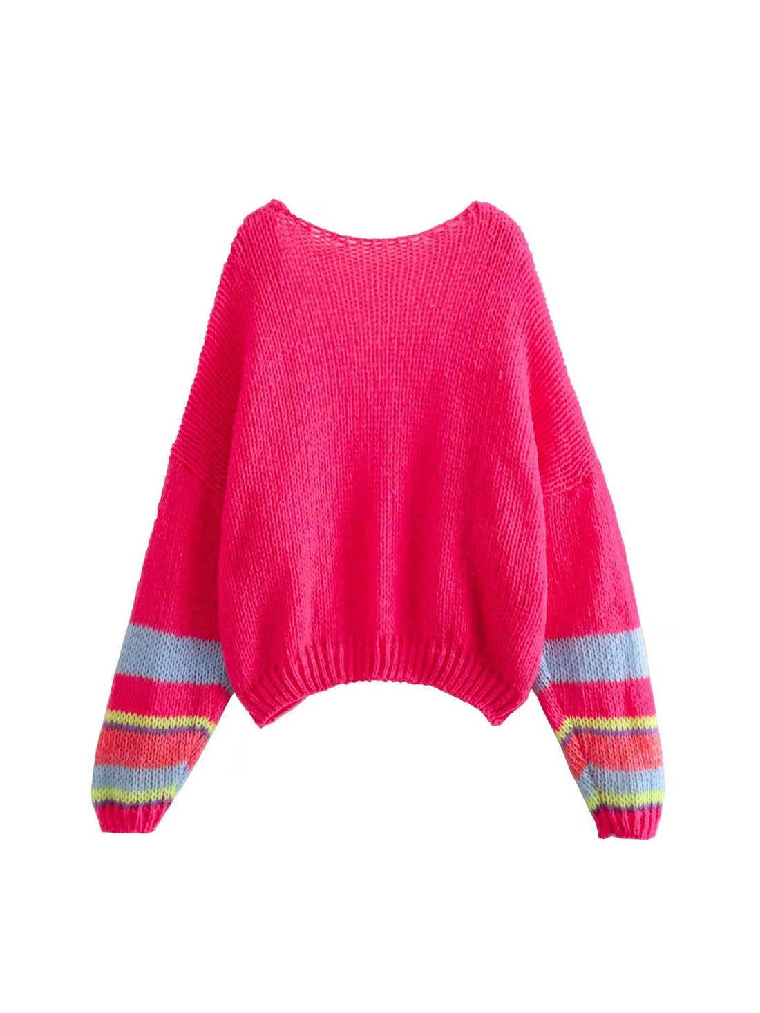 Dora Striped Sleeve Knit Cardigan