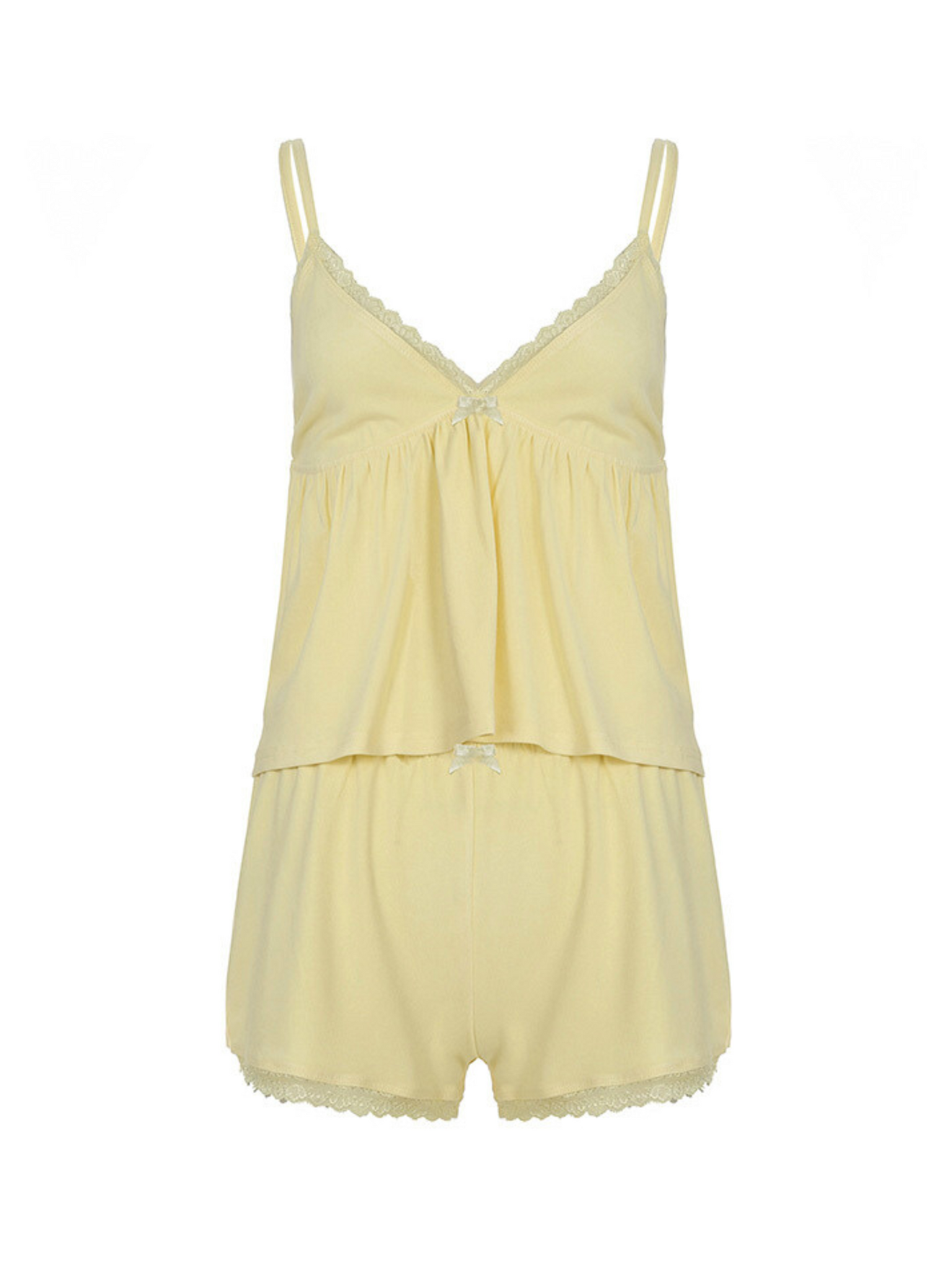 Sofia Lace Trim Pajama Set