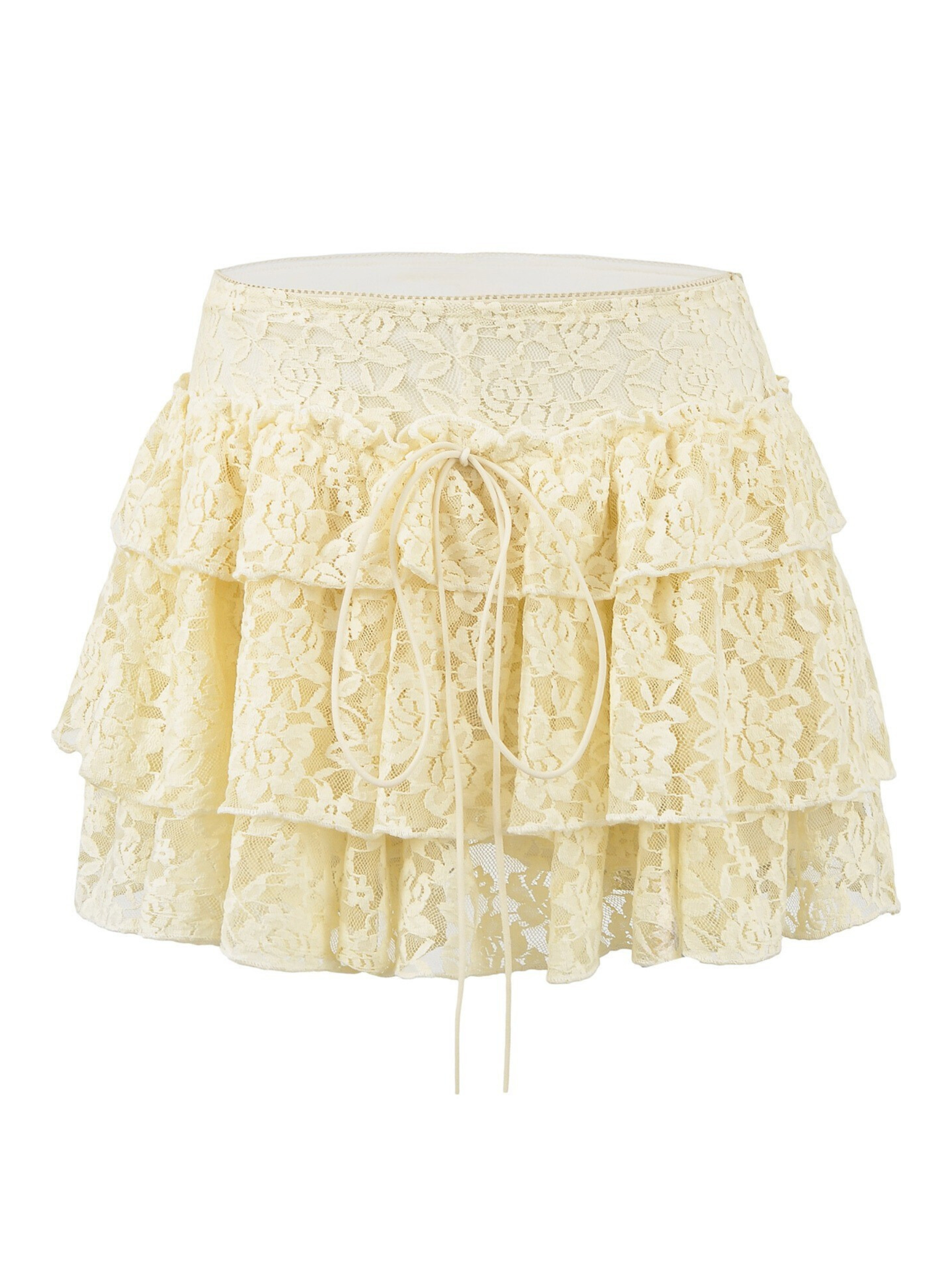 Jayne Tiered Lace Mini Skirt