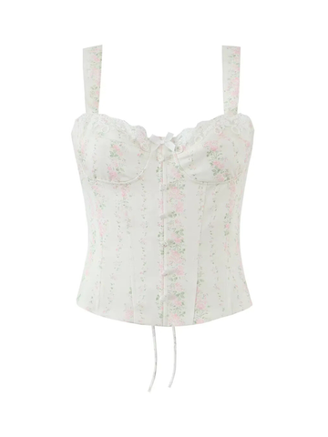 Sonny Floral Corset Top & Mini Skirt Set