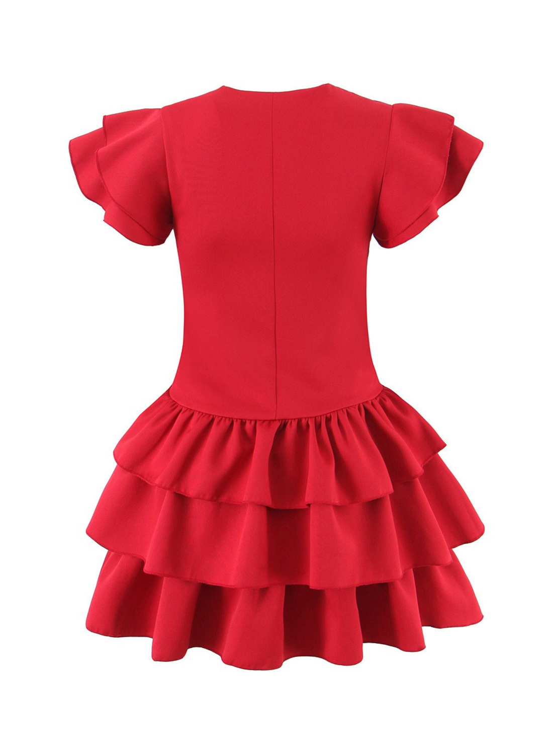 Eliyanah Flutter Sleeve Mini Dress