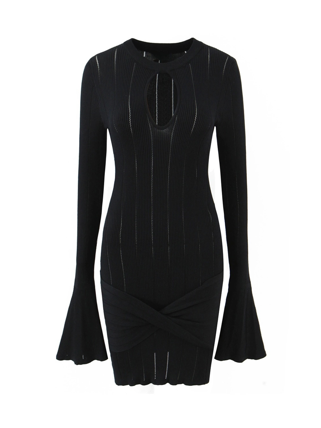 Raylyn Cut-Out Knit Mini Dress