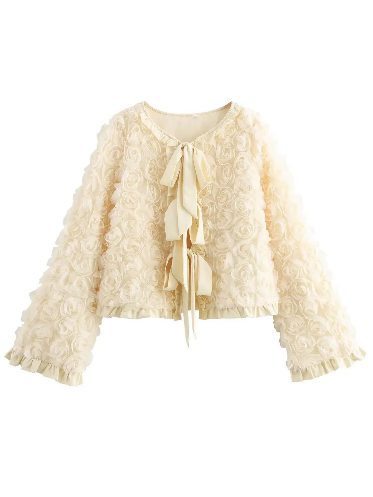 Things To Ruffle Bethlehem Floral Ruffle Jacket