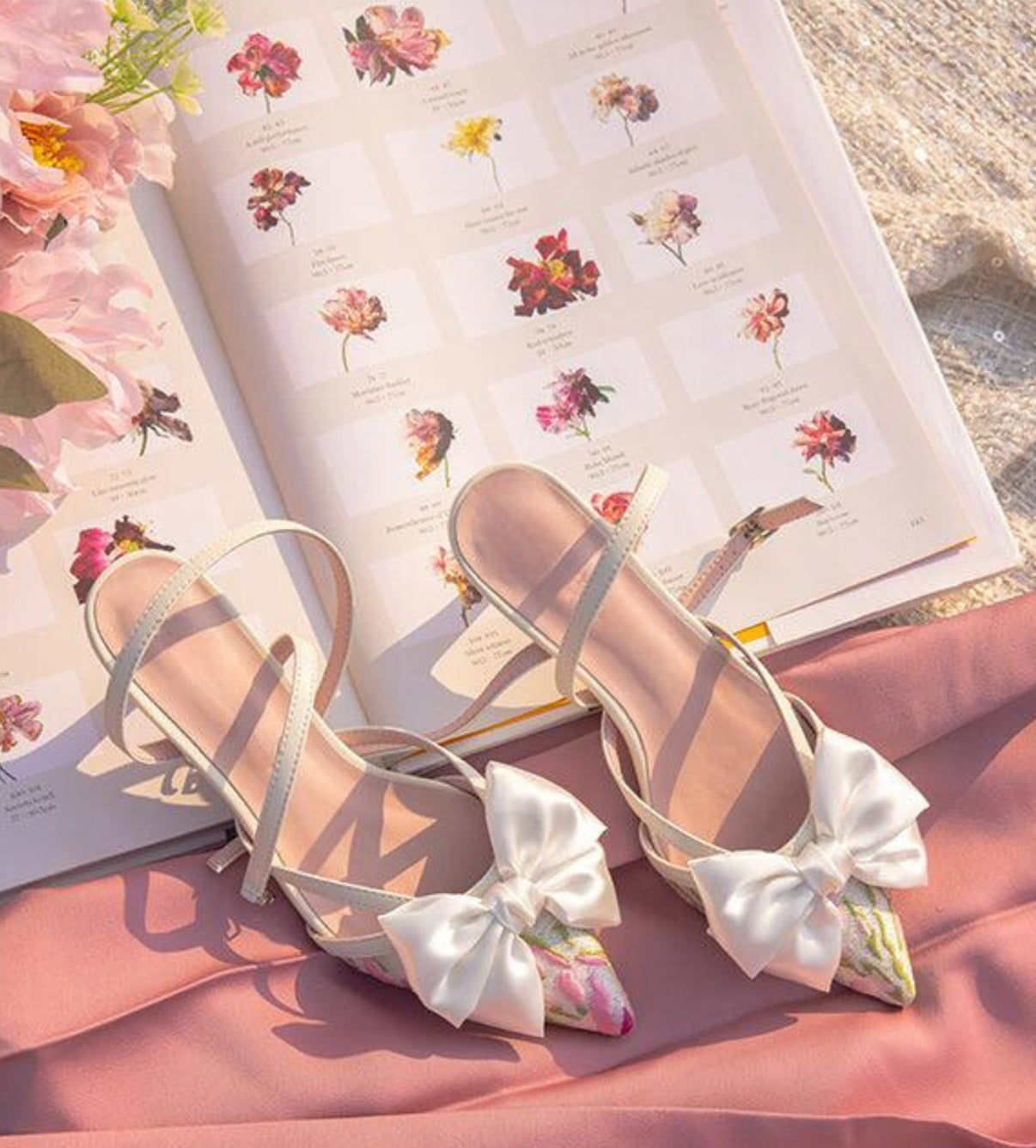 Aleyna Satin Bow Heels main image 0