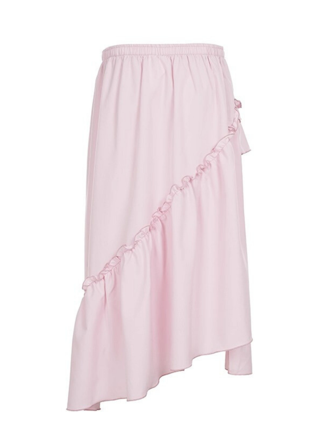 Lynlee Asymmetric Ruffle Maxi Skirt