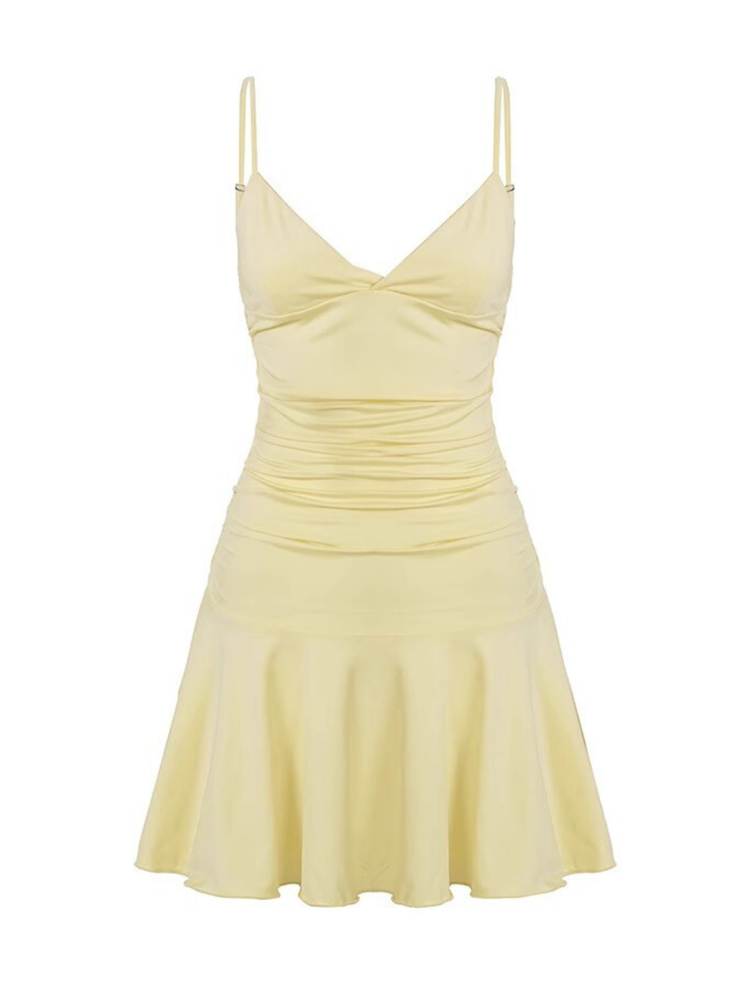 Analise V-Neck Pleated Mini Dress