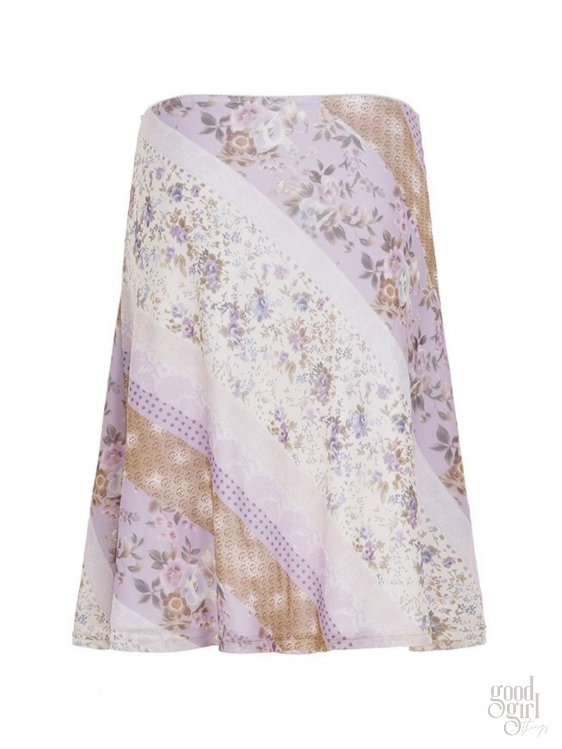 Freyja Floral Mesh Midi Skirt