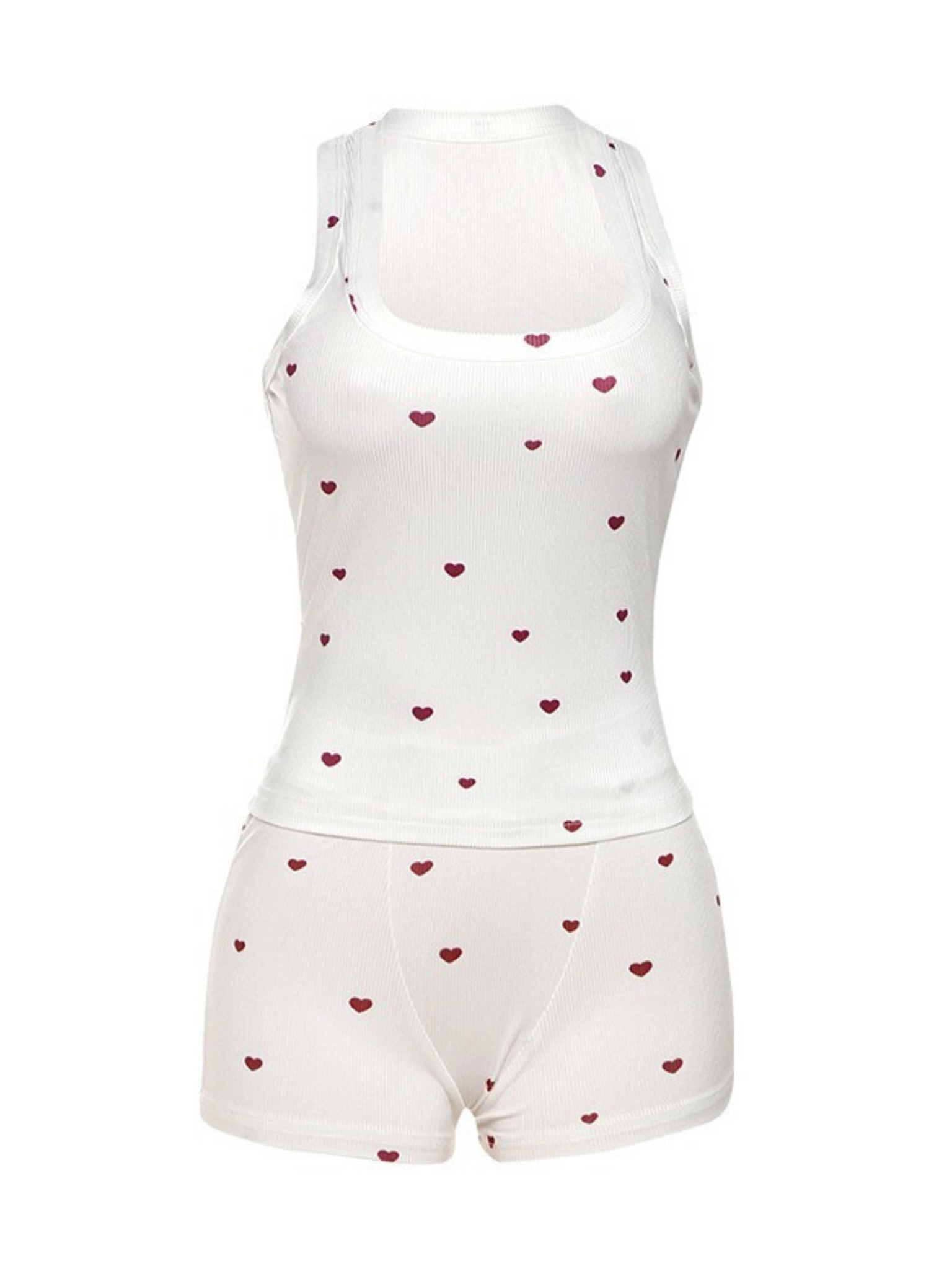 Daysi Heart Print Lounge Set