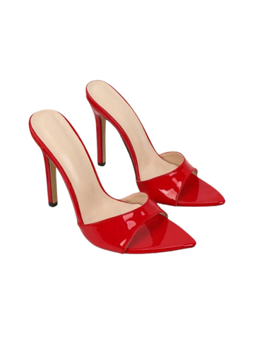 Rogue Open Toe Stiletto Heels
