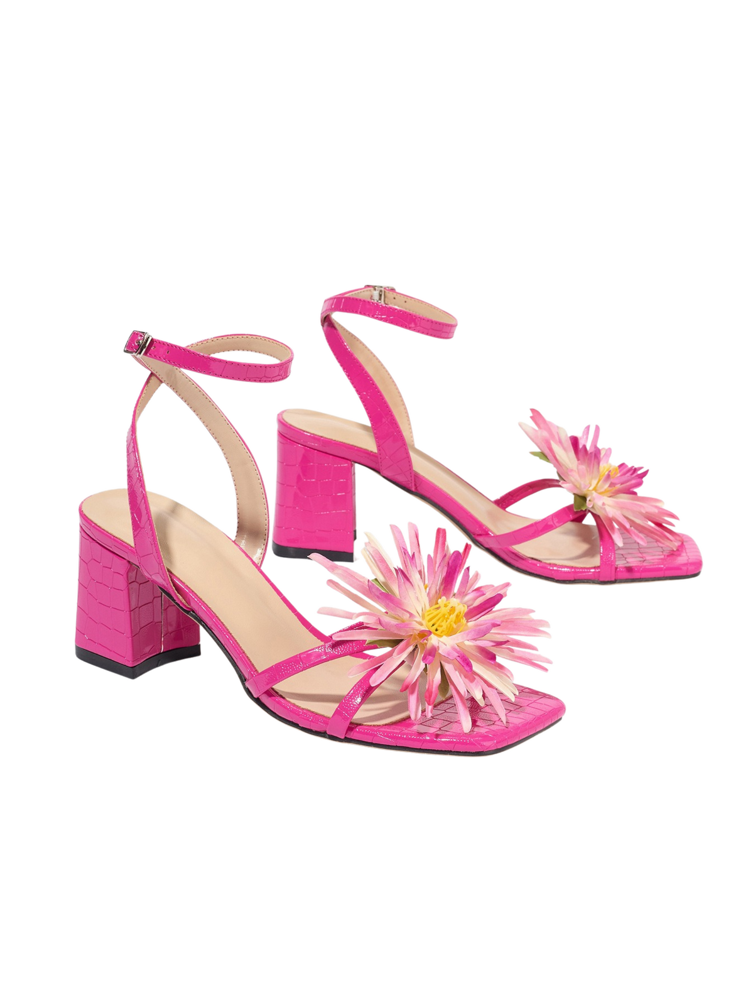 Monserrat Floral Block Heels