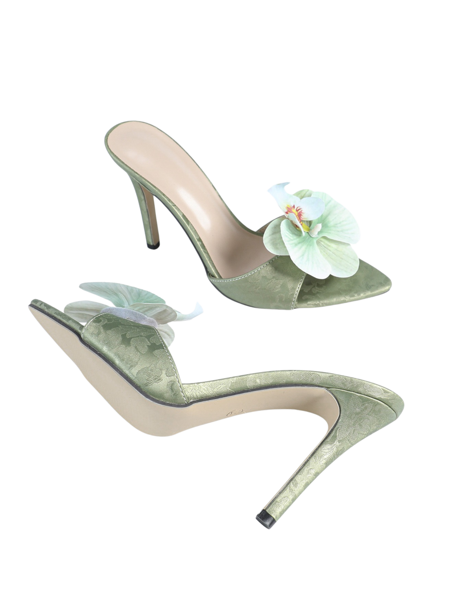 Gretel Floral Pointy Toe Heels