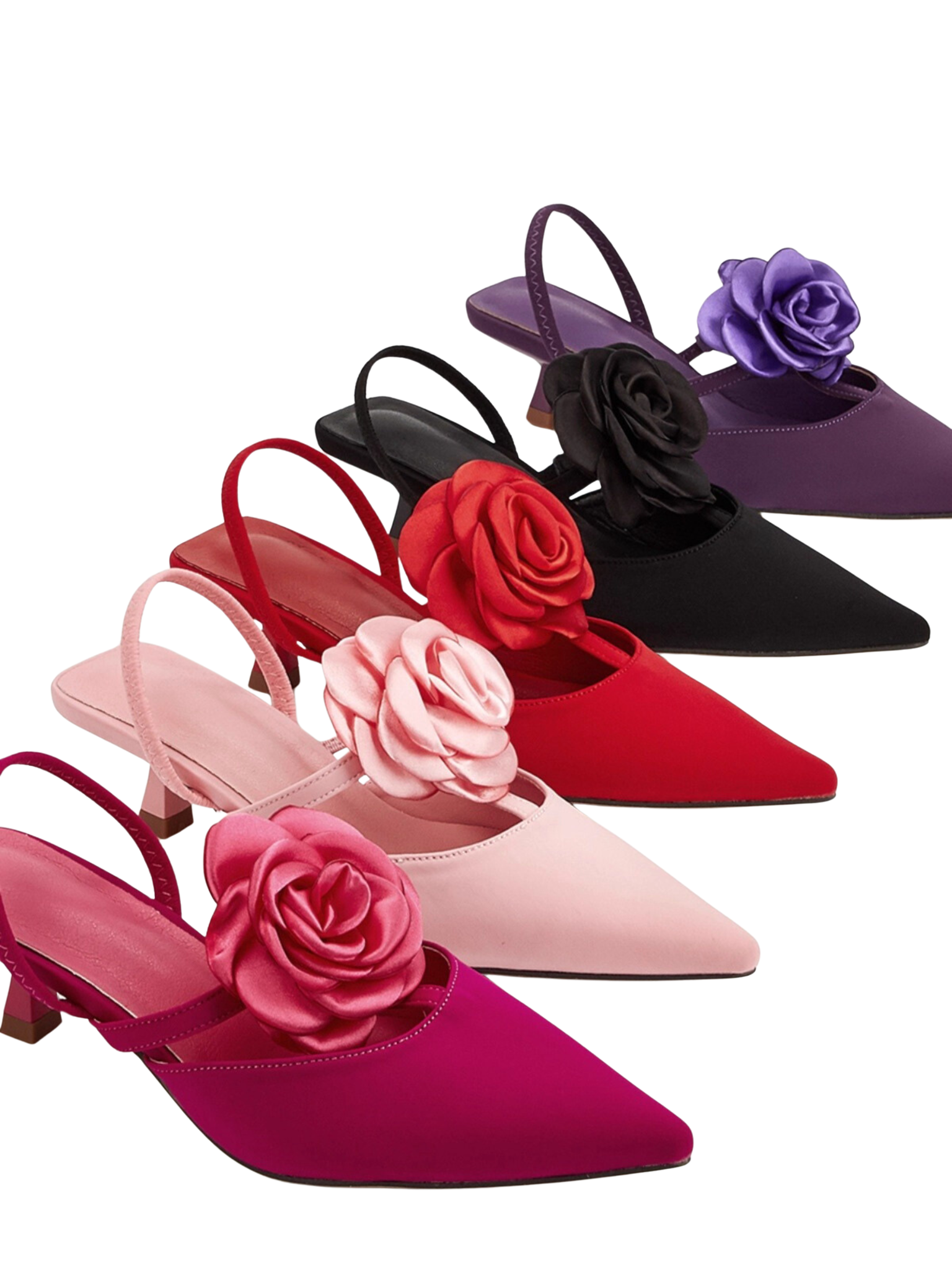 Navia Satin Stiletto Mules