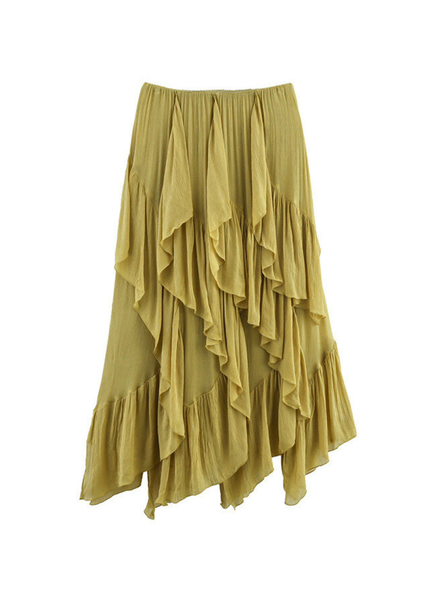 Yatzil Layered Irregular Maxi Skirt