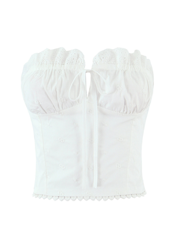 Kyra Embroidered Tube Top