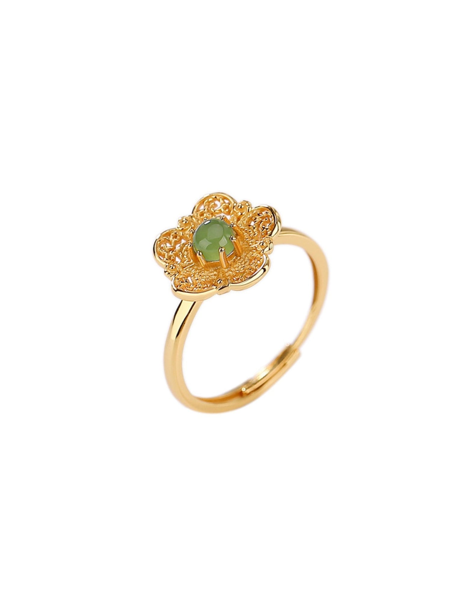 Lilla Jade Silver Ring