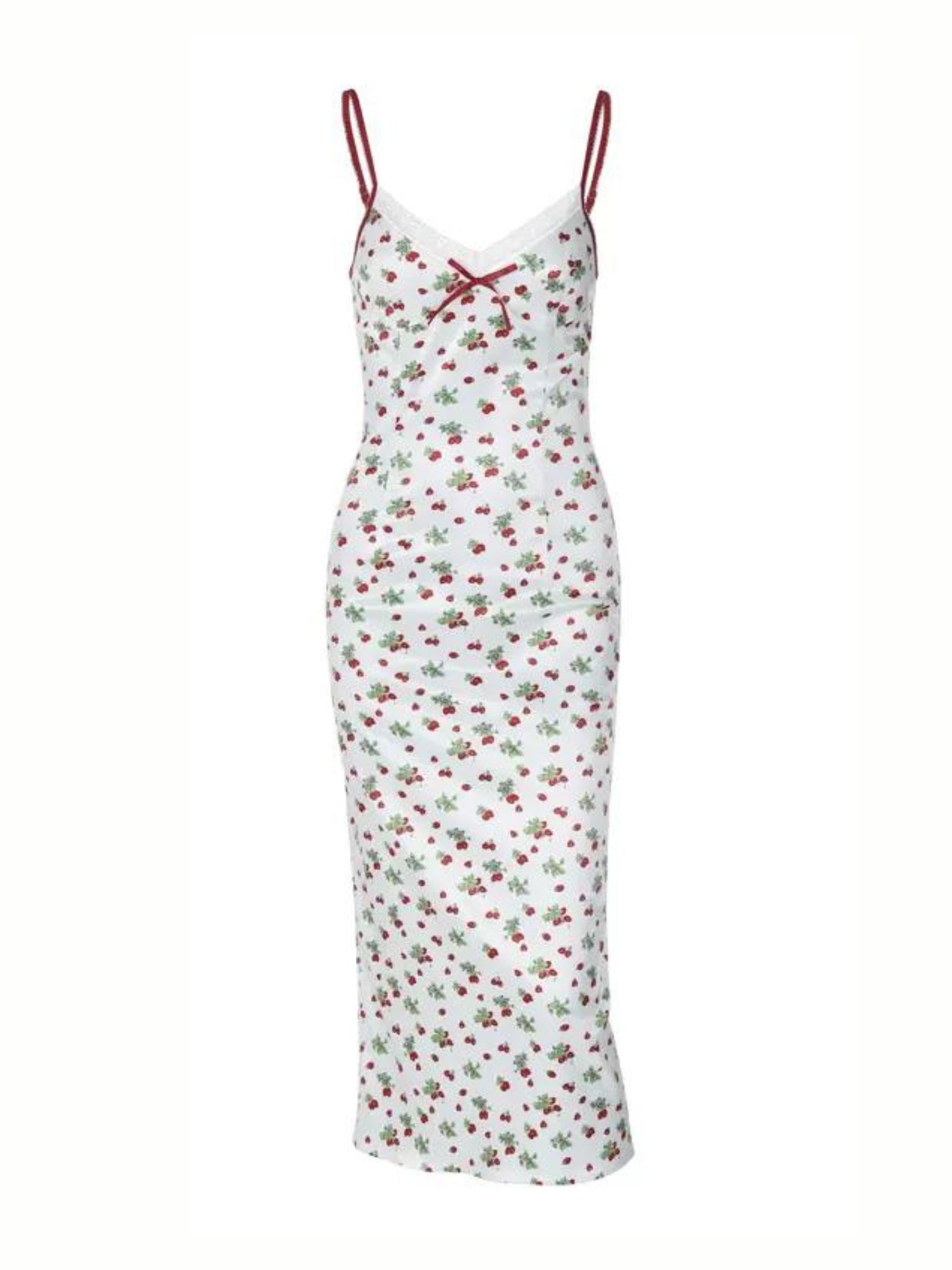 Mina Cherry Print Midi Dress