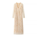 Ohana Lace Bodycon Dress - Apricot [P06TEPTY]