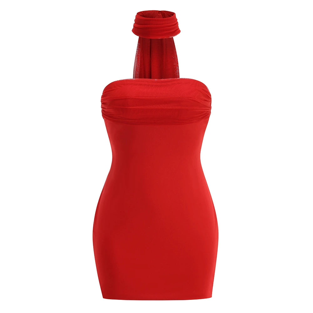 Mariana Mesh Tube Skirt Set - Black [YIQZBBOA]