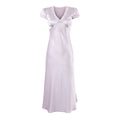 Vedika Polka Dot Puff Sleeve Midi Dress - Light Purple [PWNHMDJN]